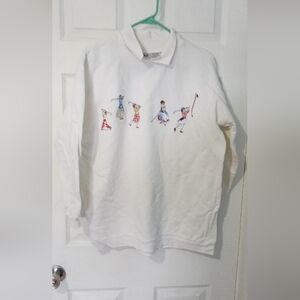 Capacity 80's golf sweatshirt, size Large